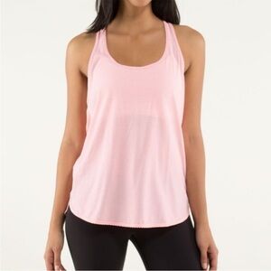 Lululemon 105 F Singlet *Silver - Bleached Coral size 4-6